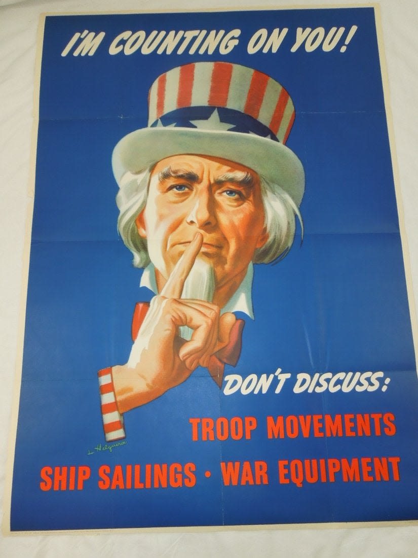 Lot 435: WWII War Poster 1943 Helguera Uncle Sam Troop