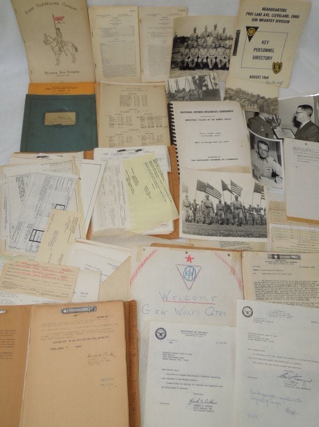 Lot 441: Army BG Louis Wolf 107th Calvary 83d Infantry Div Group