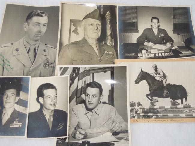 Lot 454: WWII USMC Marine Colonel Photos Lot Aviator EGA