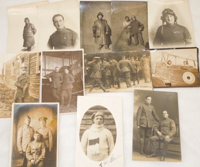 Lot 503: WWI Era British Royal Flying Corps RFC RPPC Photos Lot