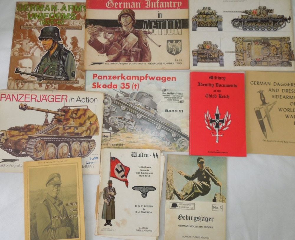 Lot 516: WWII German Military Wehrmacht Reference Books Lot