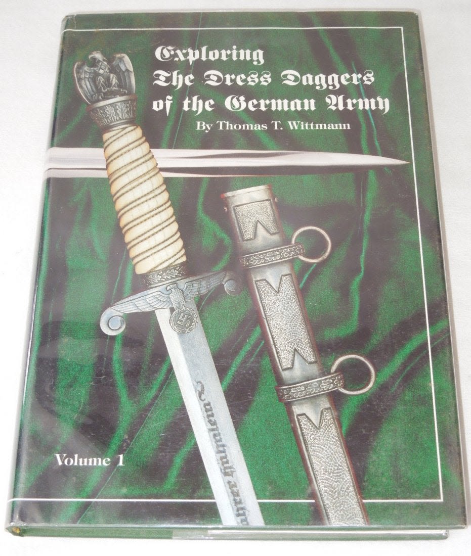 Lot 519: Exploring Dress Daggers German Army Wittmann Book