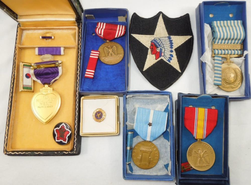 Lot 157: Korean War Named Killed In Action US 2nd Infantry Div.