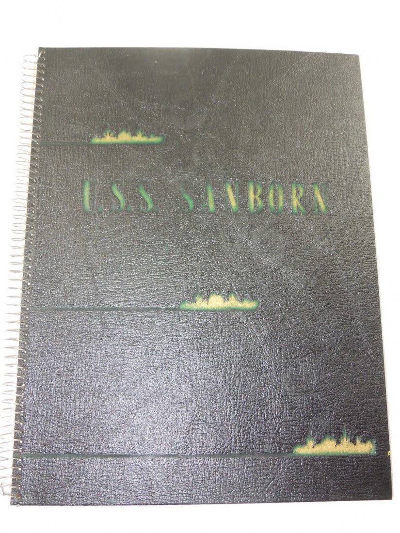 Lot 213: WWII Navy USS Sanborn Cruise Book Iwo Jima