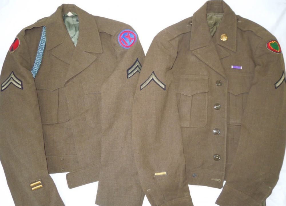 Lot 243: Korean War US 24th and 7th Infantry Ike Jacket Lot