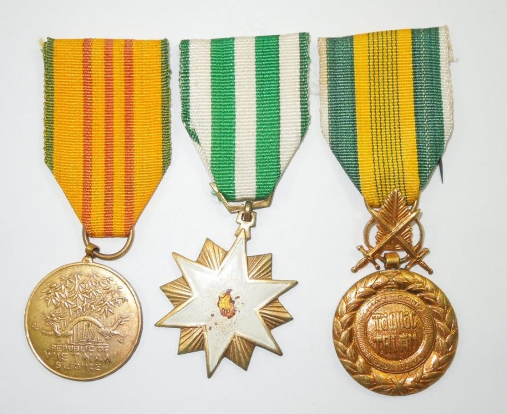 Lot 259: Vietnamese Made War Campaign Medals Military Merit