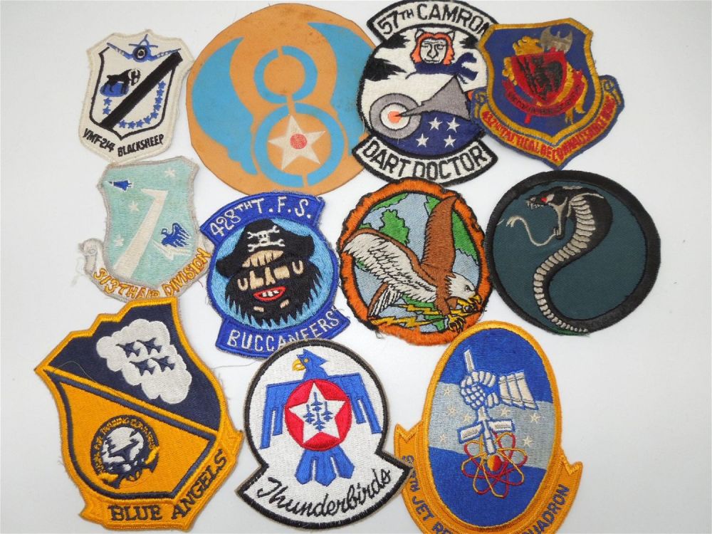 Lot 267: Vietnam War USAF Air Force Patches Thunderbirds Lot of 11