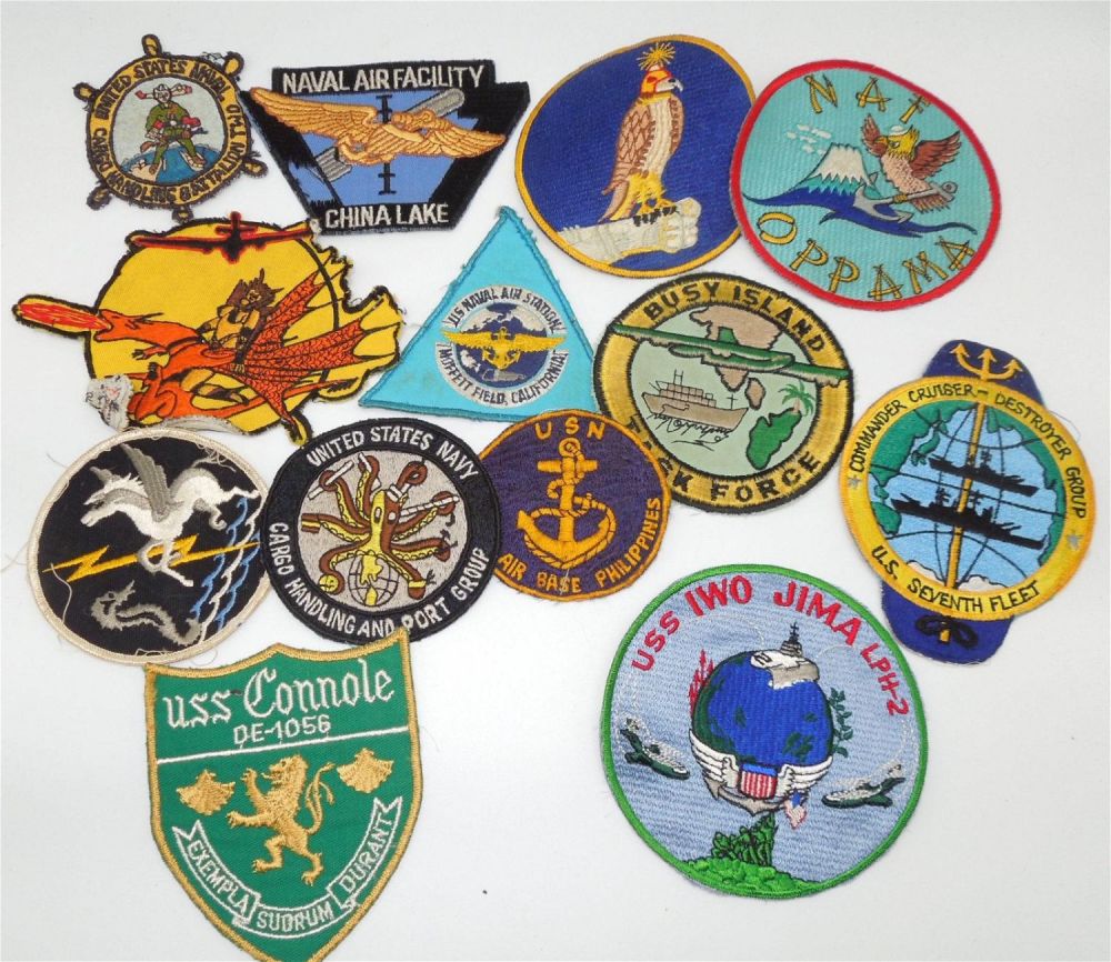 Lot 269: Vietnam War Philippines USN Navy Patches Lot of 13