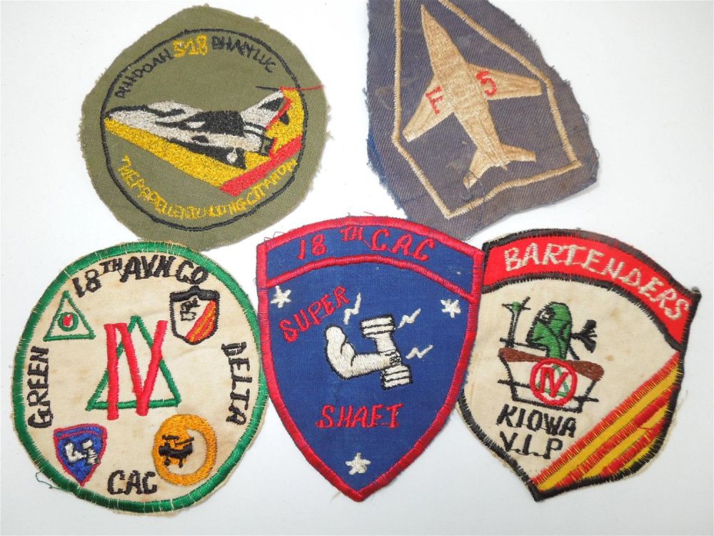 Lot 270: Vietnam War US Navy Aviation F5 Patches Lot of 5
