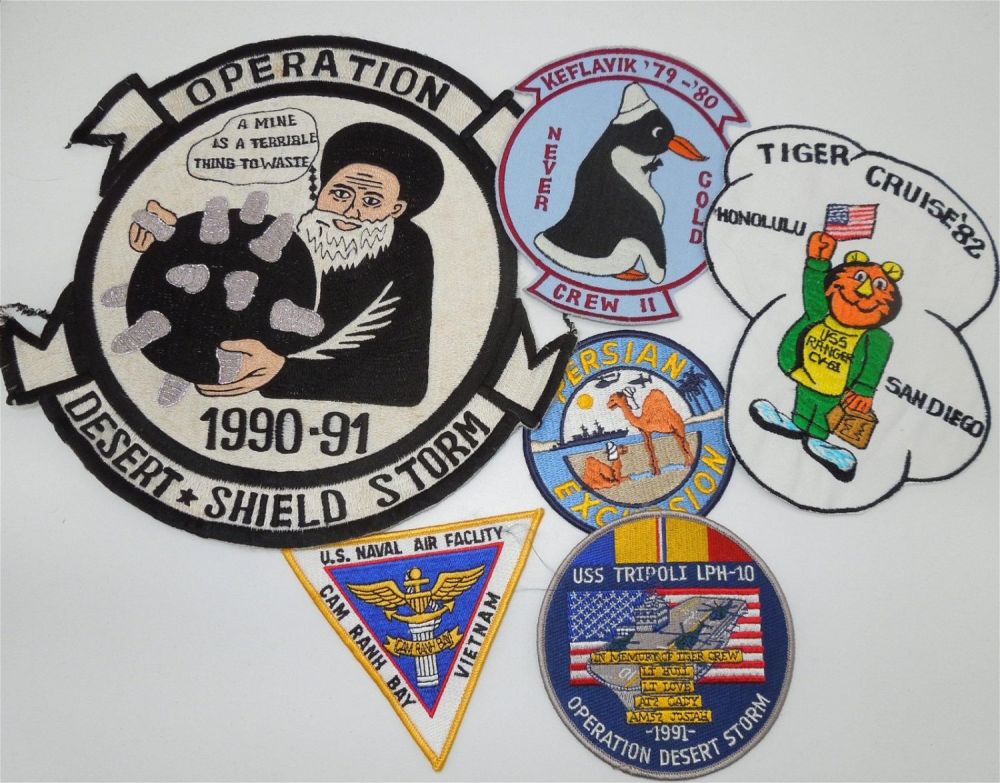 Lot 271: Desert Storm Gulf War US Military Patches Lot of 6