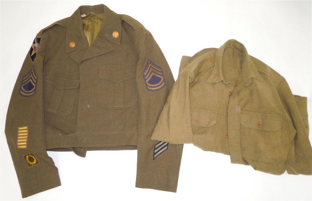 Lot 412: Korean War US Army 2nd Infantry Div. Ike Jacket, 2 Shirts, Pants