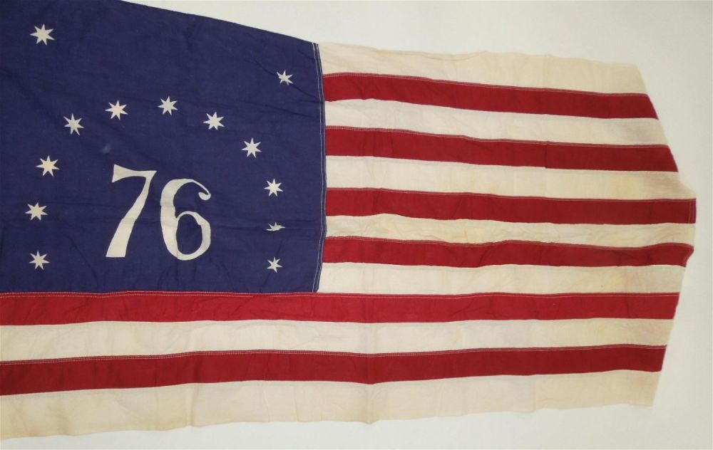 Lot 445: Vintage 1776 US American Flag