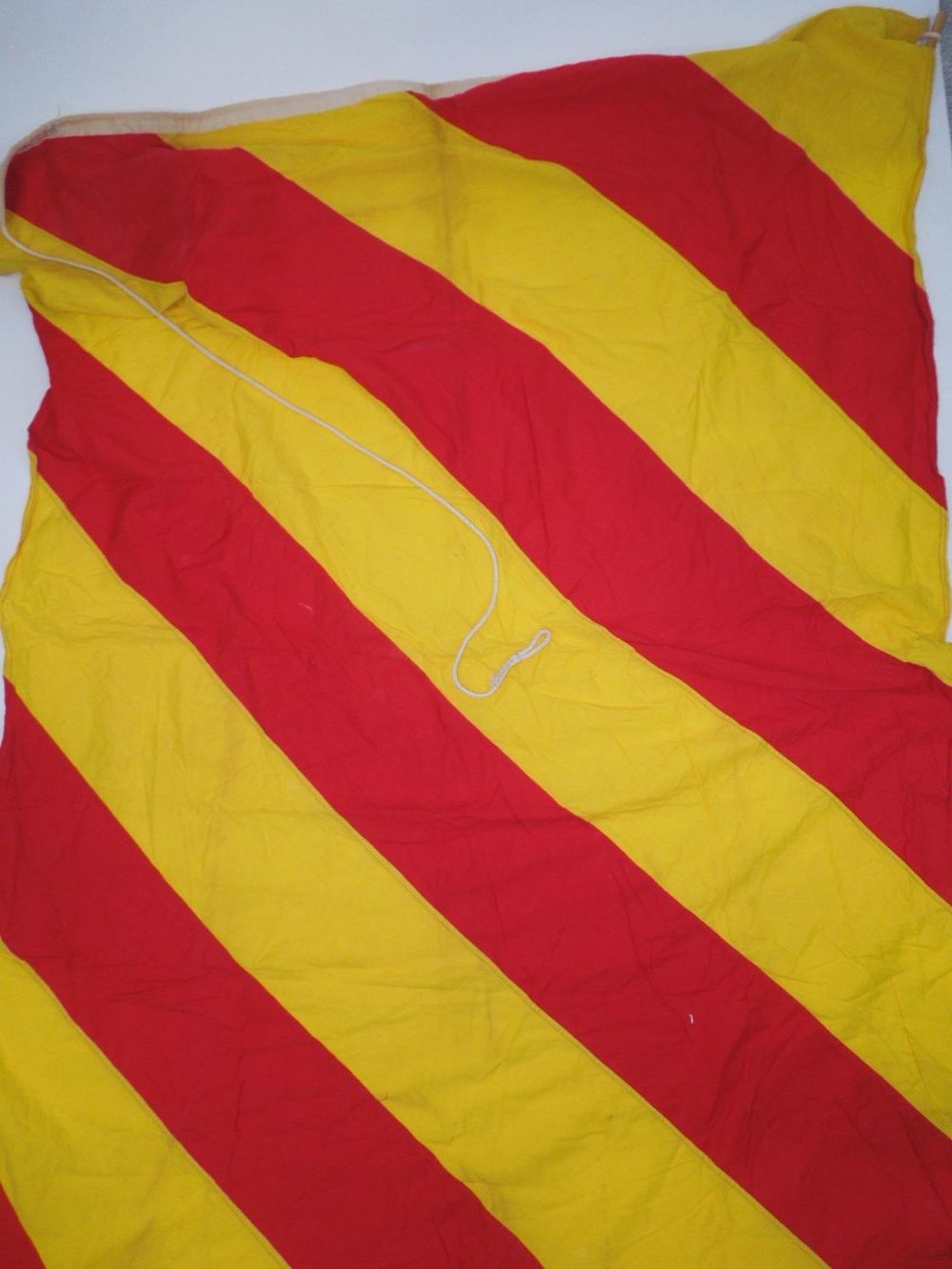 Lot 451: Navy International Code Maritime Yankee (Y) Alphabet Signal Flag