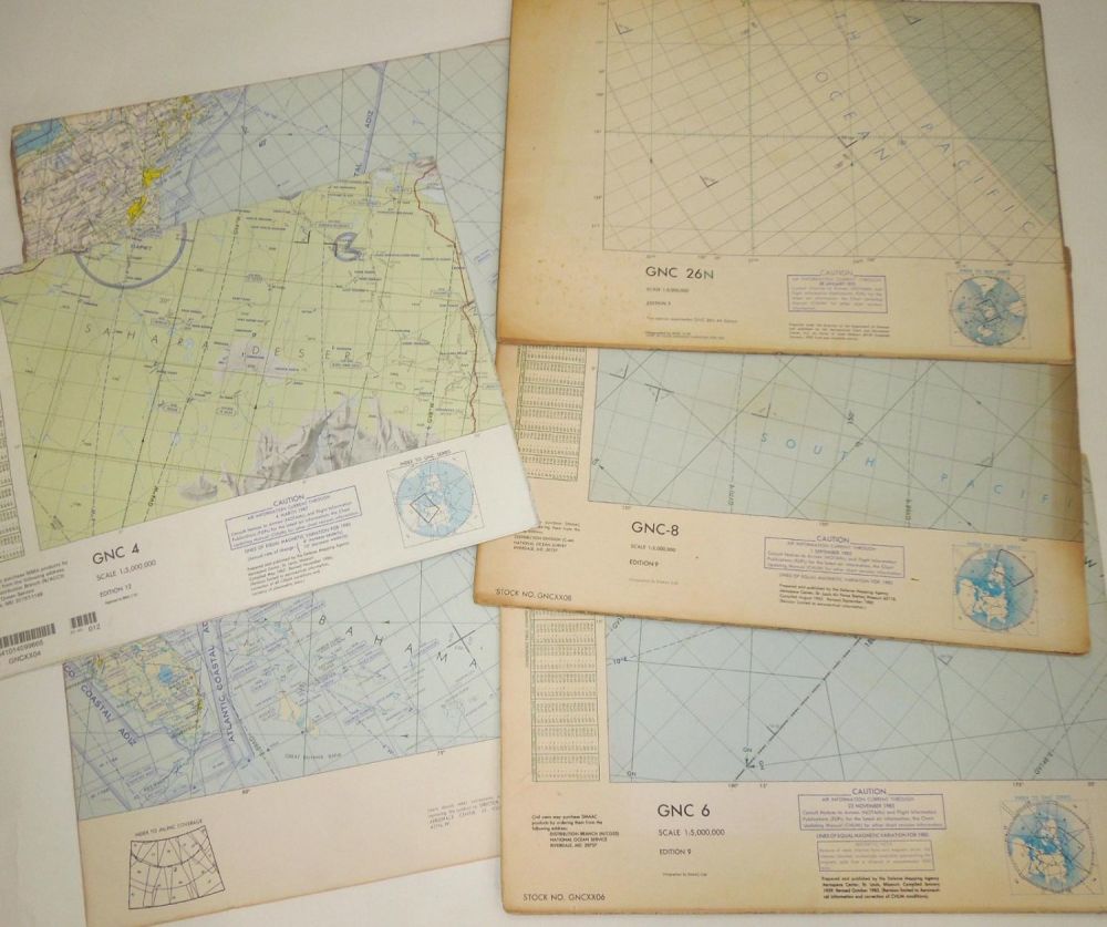 Lot 175: Cold War US Military Defense Aviation Pilot Maps Lot