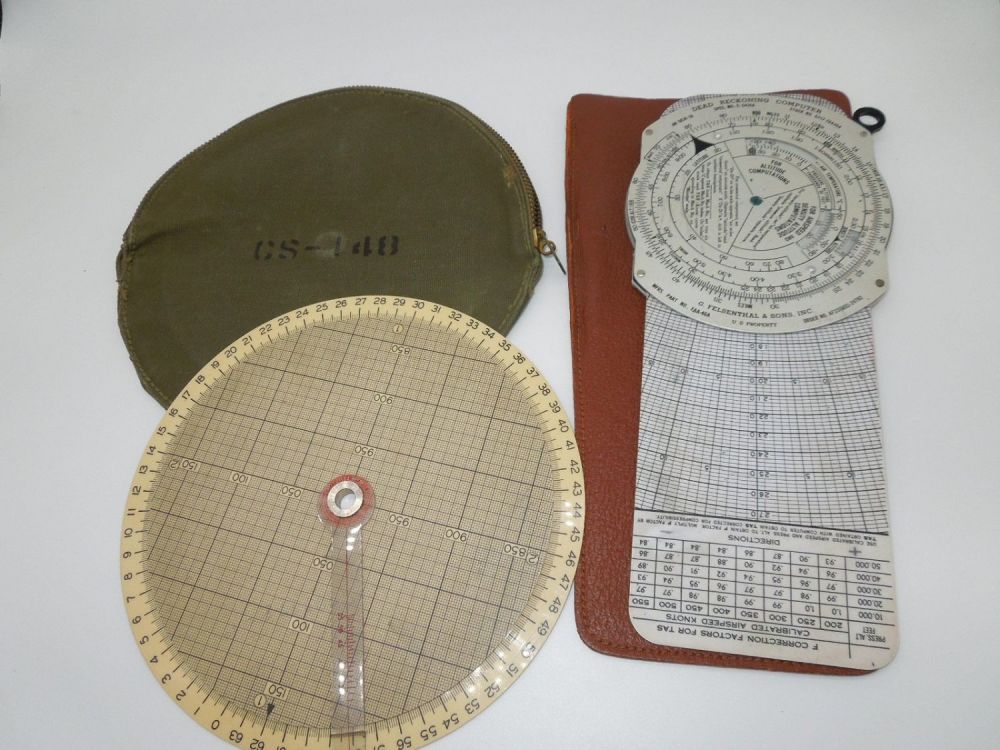 Lot 229: US Air Force Dead Reckoning Aviation Computer & Circular Slide Rule Lot