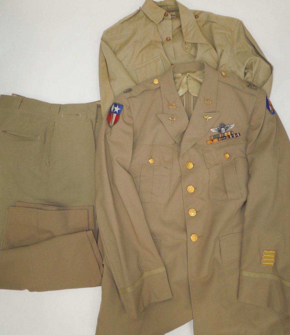 Lot 232: WWII US 14th AAF Flying Tiger CBI Pilot Uniform Jacket