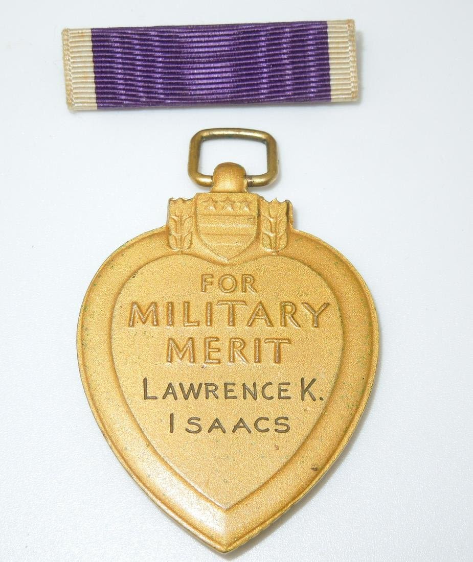 Lot 319: WWII US Army KIA Engraved Purple Heart Attu 7th Infantry Division (Read Story)