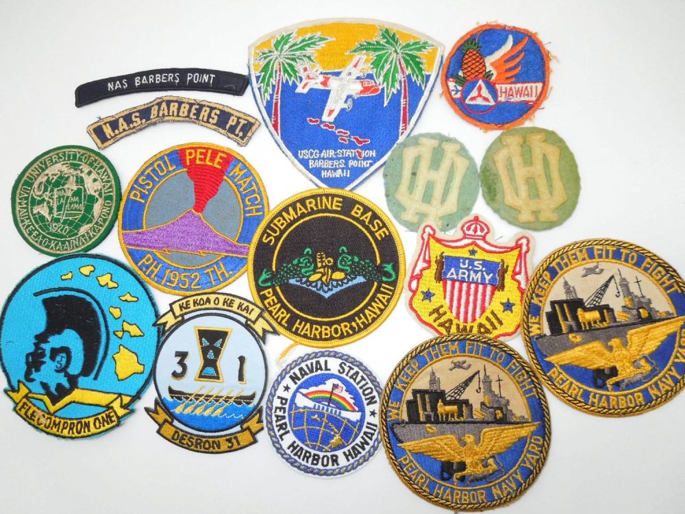 Lot 403: Vietnam Era USN Navy Patches Pearl Harbor Barbers Point Hawaii