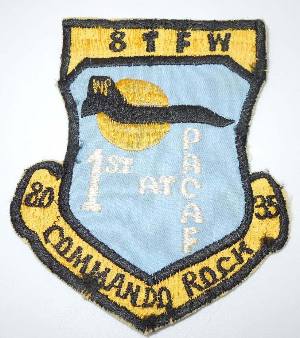 Lot 409: 1978 USAF Air Force 8th TFW Commando Rock Kusan AFB Custom Patch