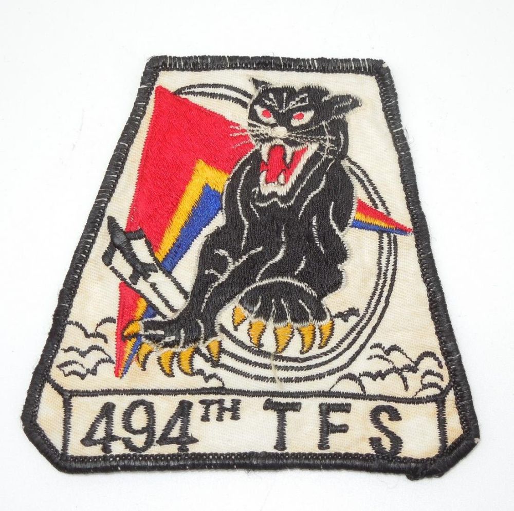 Lot 410: Custom Made Vintage USAF Air Force 494th Tactical Fighter Squadron Patch