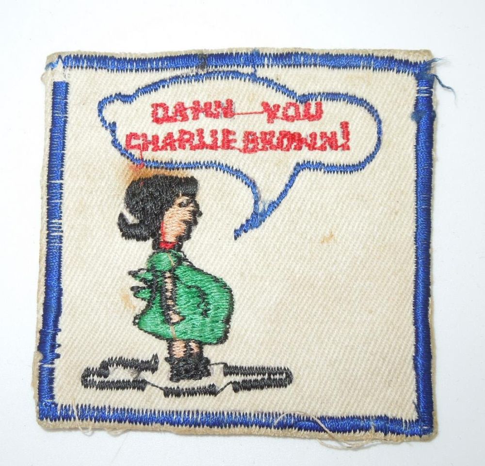 Lot 419: Vietnam War Damn You Charlie Brown Novelty Patch
