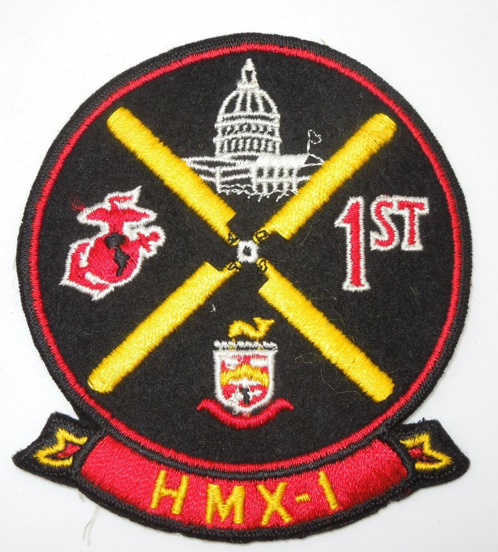 Lot 421: Vintage USMC Marine Corps HMX-1 Helicopter Patch Presidential Transport