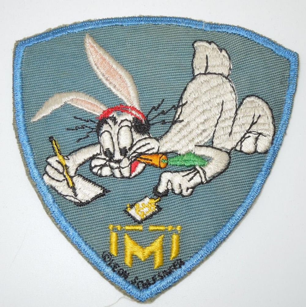 Lot 428: Korean War USAF Air Force Morse Intercept Operator Patch Bugs Bunny Keesler AFB