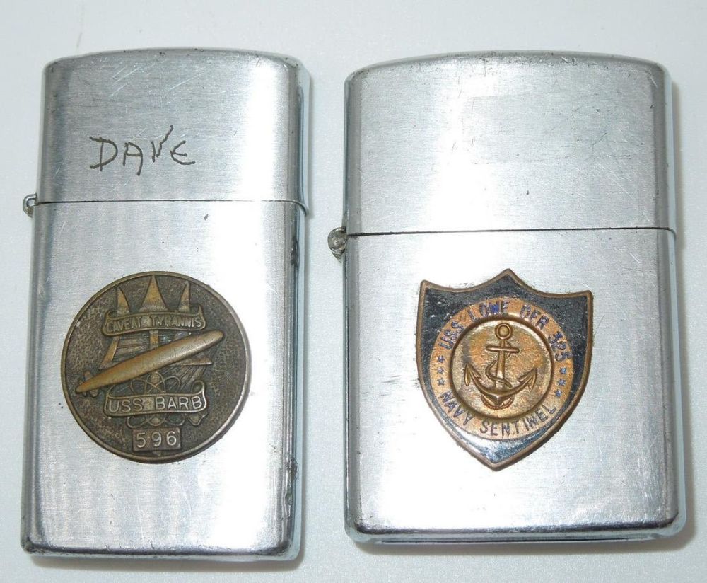 Lot 479: Vintage USN Navy USS Barb & USS Lowe Der 325 Vulcan & Konwal Lighters