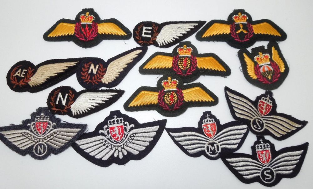 Lot 504: Vintage New Zealand & Australian Air Force Wings Lot