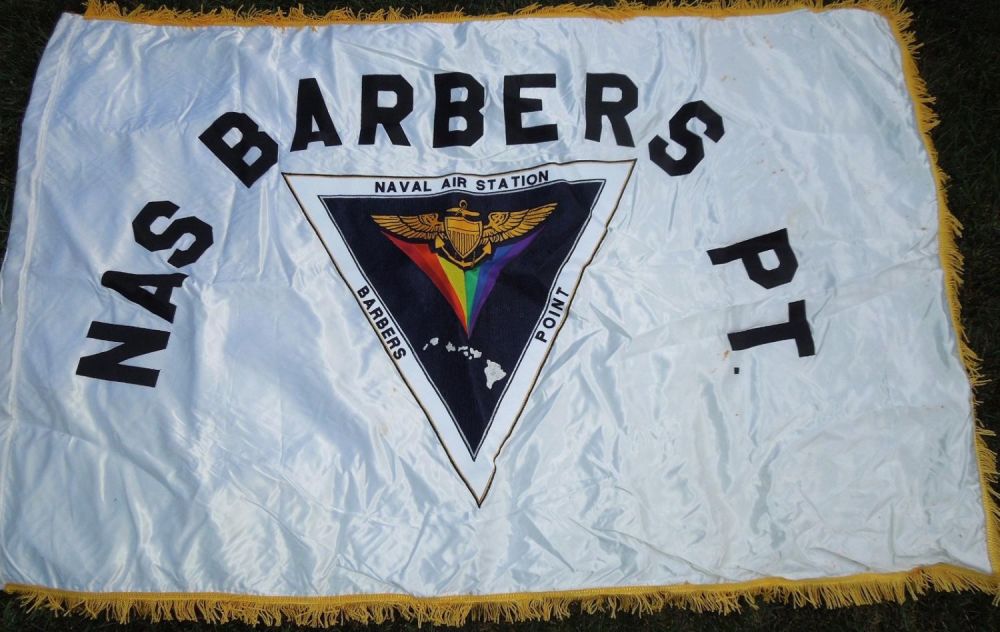 Lot 584: Navy NAS Naval Air Station Barbers Point Hawaii Banner Pearl Harbor