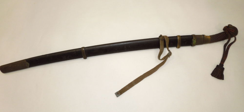 Lot 627: Soviet WWII 1940 Shashka Sword & Scabbard USSR