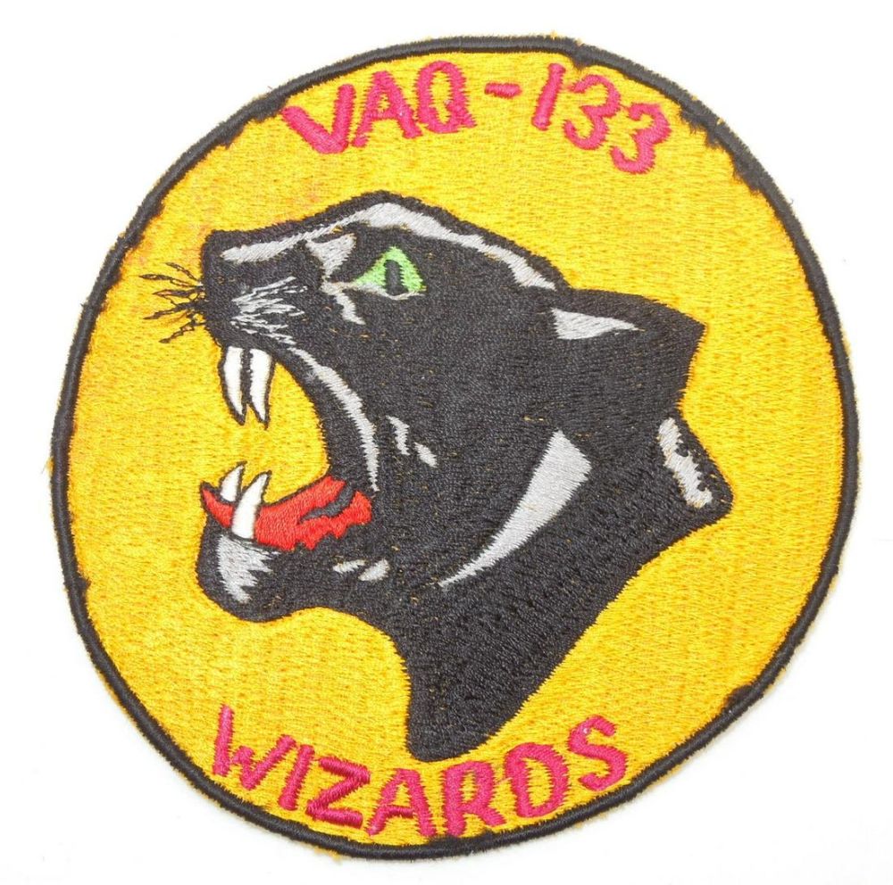 Lot 146: 1960s US Navy VAQ-133 Wizards Electronic Attack Squadron Patch