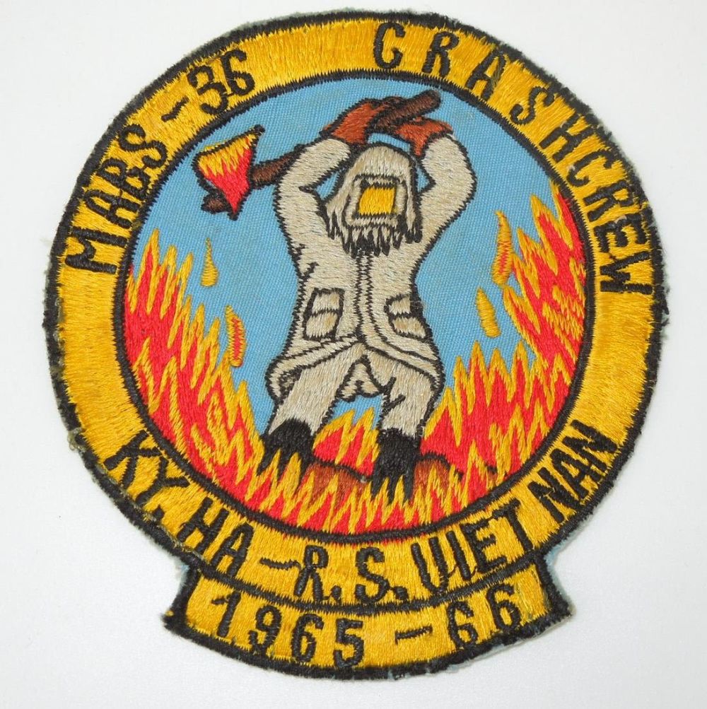 Lot 159: 1966 USMC MABS-36 Crash Crew Theater Made Vietnam Patch