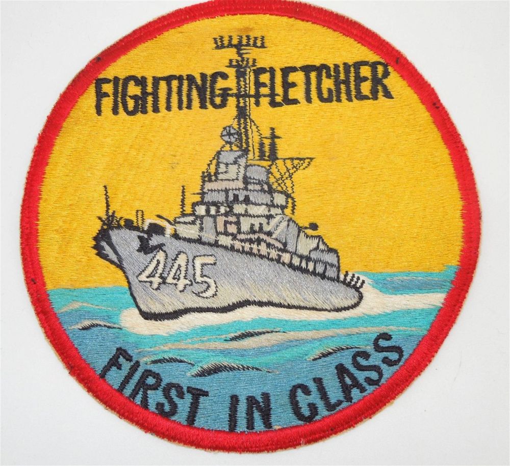 Lot 162: Korean War US Navy USS Fletcher DD-445 Patch