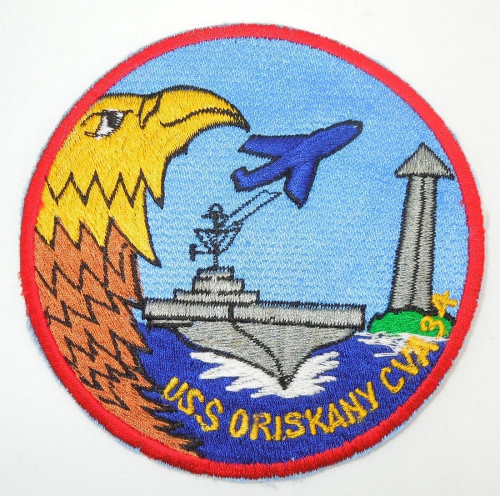 Lot 174: 1950s - 60s US Navy USS Oriskany CVA-34 Patch