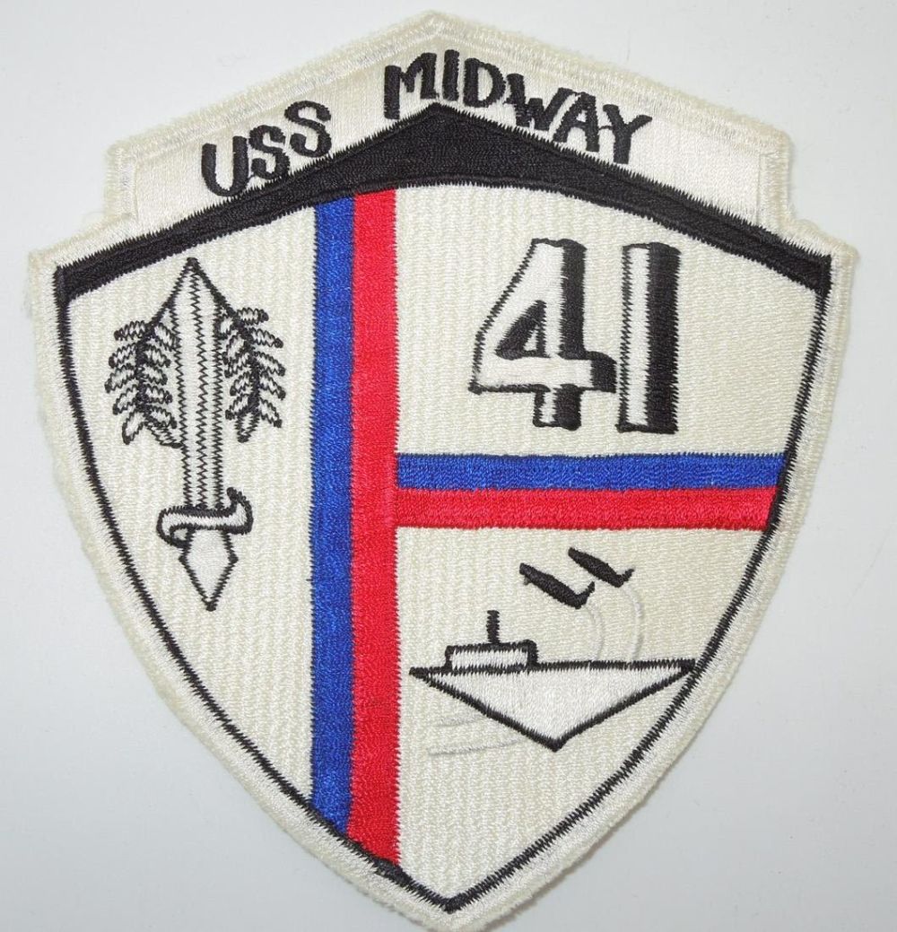 Lot 183: 1960s US Navy Carrier USS Midway CV-41 Patch