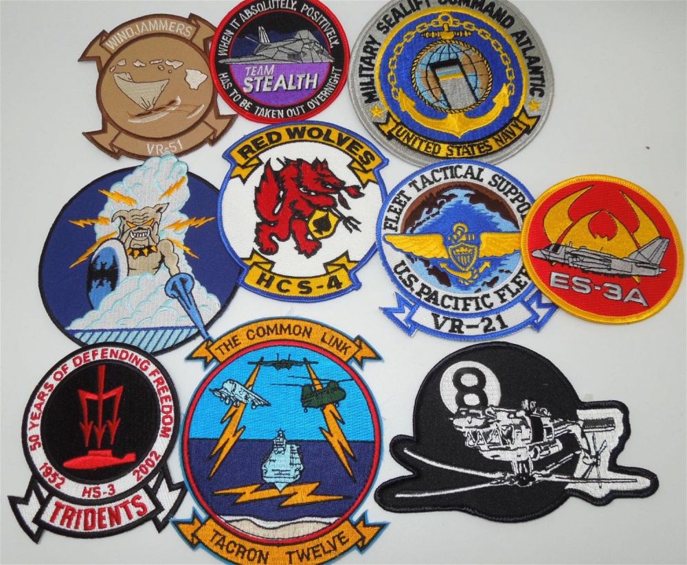Lot 209: Modern  US Navy Patches HCS 4 VR-21 ES-3A STEALTH VR-51