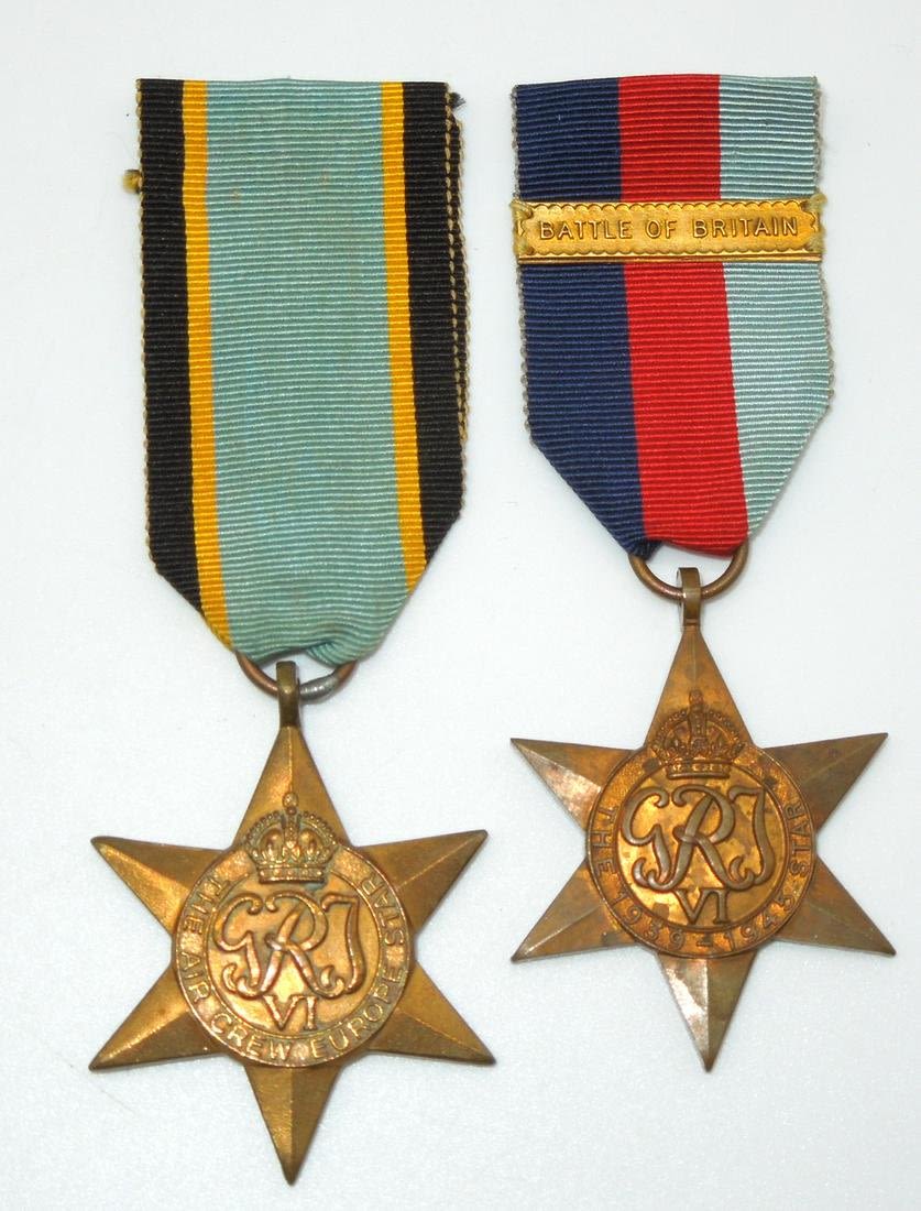 Lot 275: WWII British Medal Stars Battle of Britain & Aircrew Europe