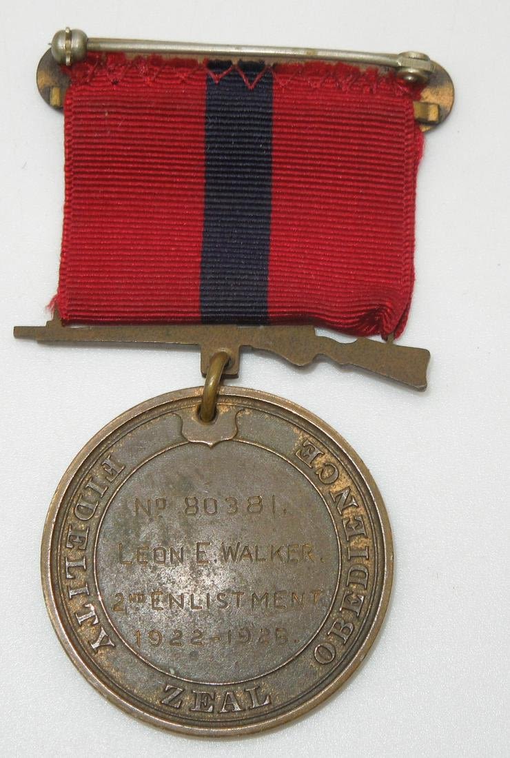 Lot 283: 1926 Named USMC Marine Corps Good Conduct Medal Haiti & Nicaragua Vet