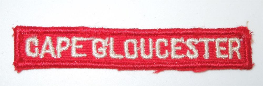 Lot 299: WWII USMC Marine Corps Cape Gloucester Patch Tab