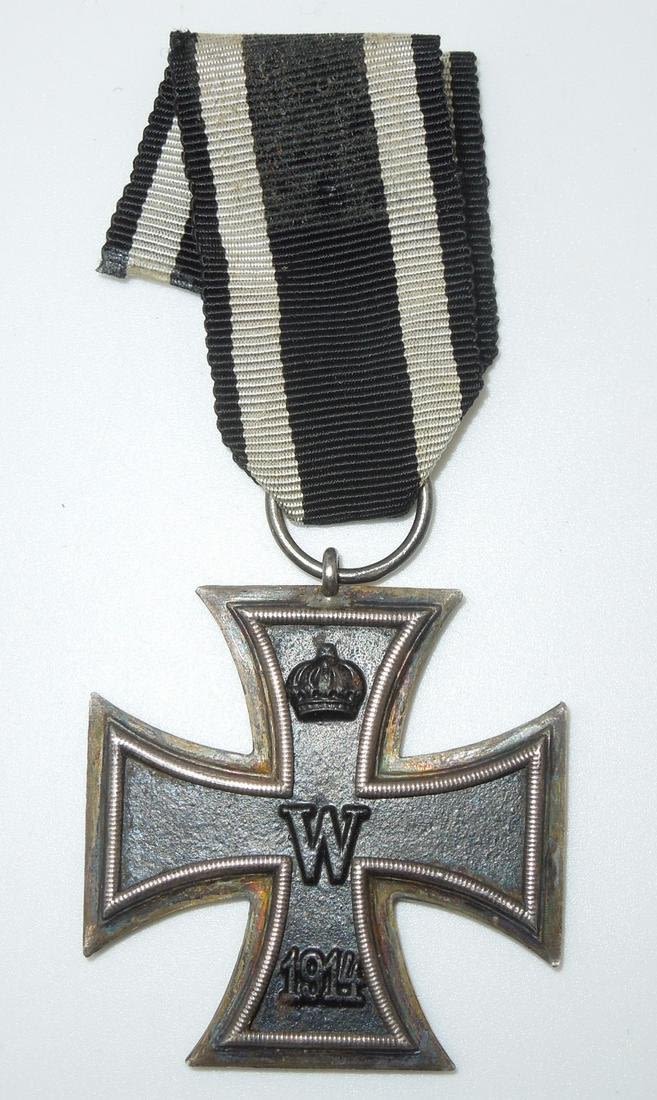 Lot 383: WWI 1914 Imperial German Maker Marked Iron Cross 2nd Class Medal
