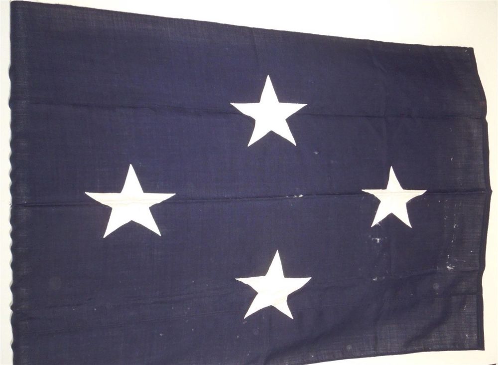 Lot 397: WWII USN Navy Four Star Admiral Officers Flag