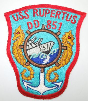 Lot 67 - Vietnam War US Navy USS Rupertus Destroyer DD-851 Patch | CNY ...