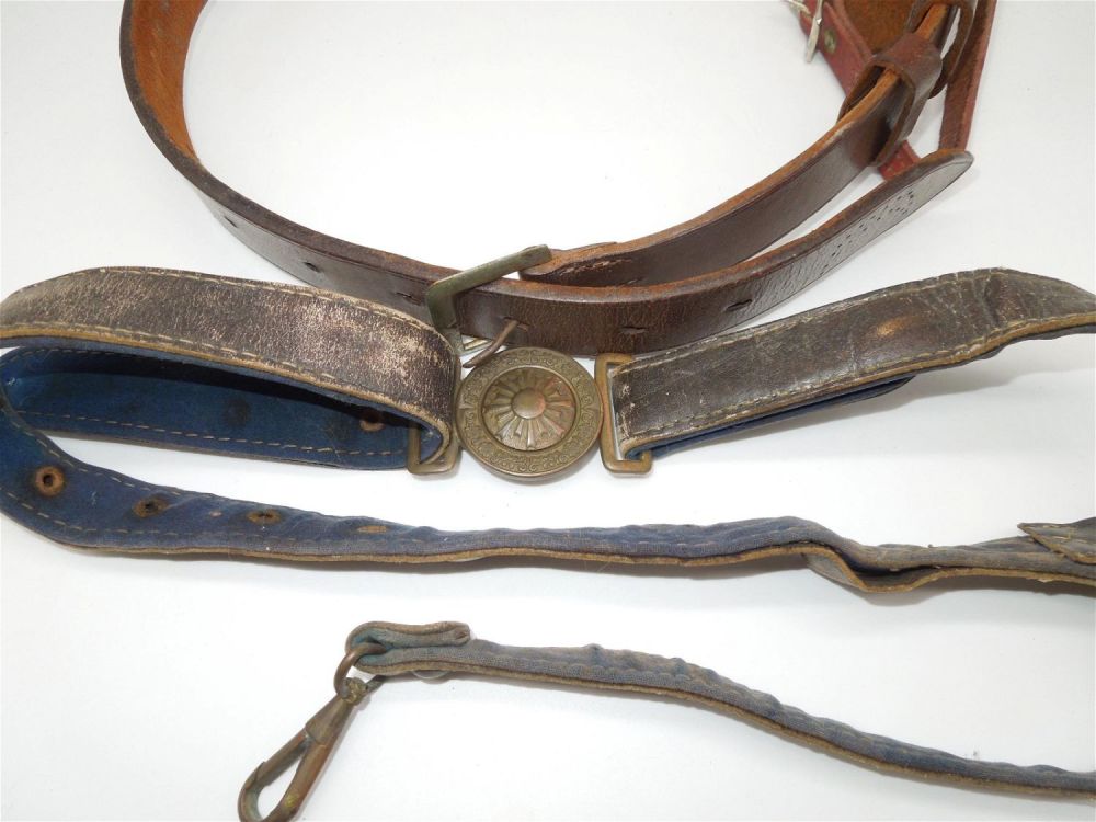 Lot 154: Vintage WWI - WWII Imperial Japanese Military Sword Belts