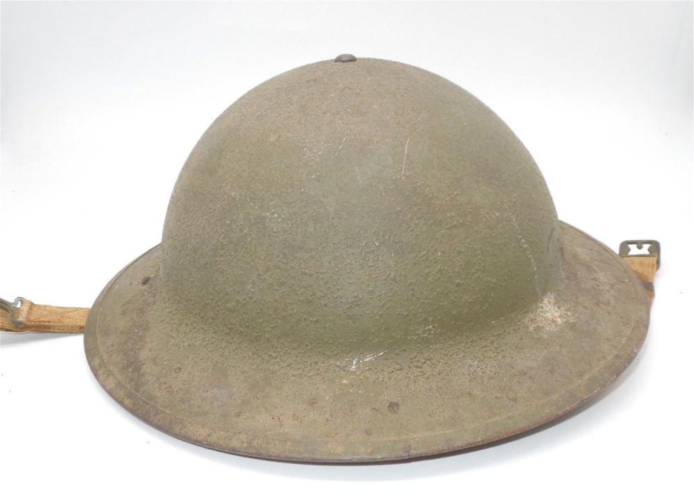 Lot 199: Early WWII  M1917A1 "Kelly" Helmet Named to an African American Soldier