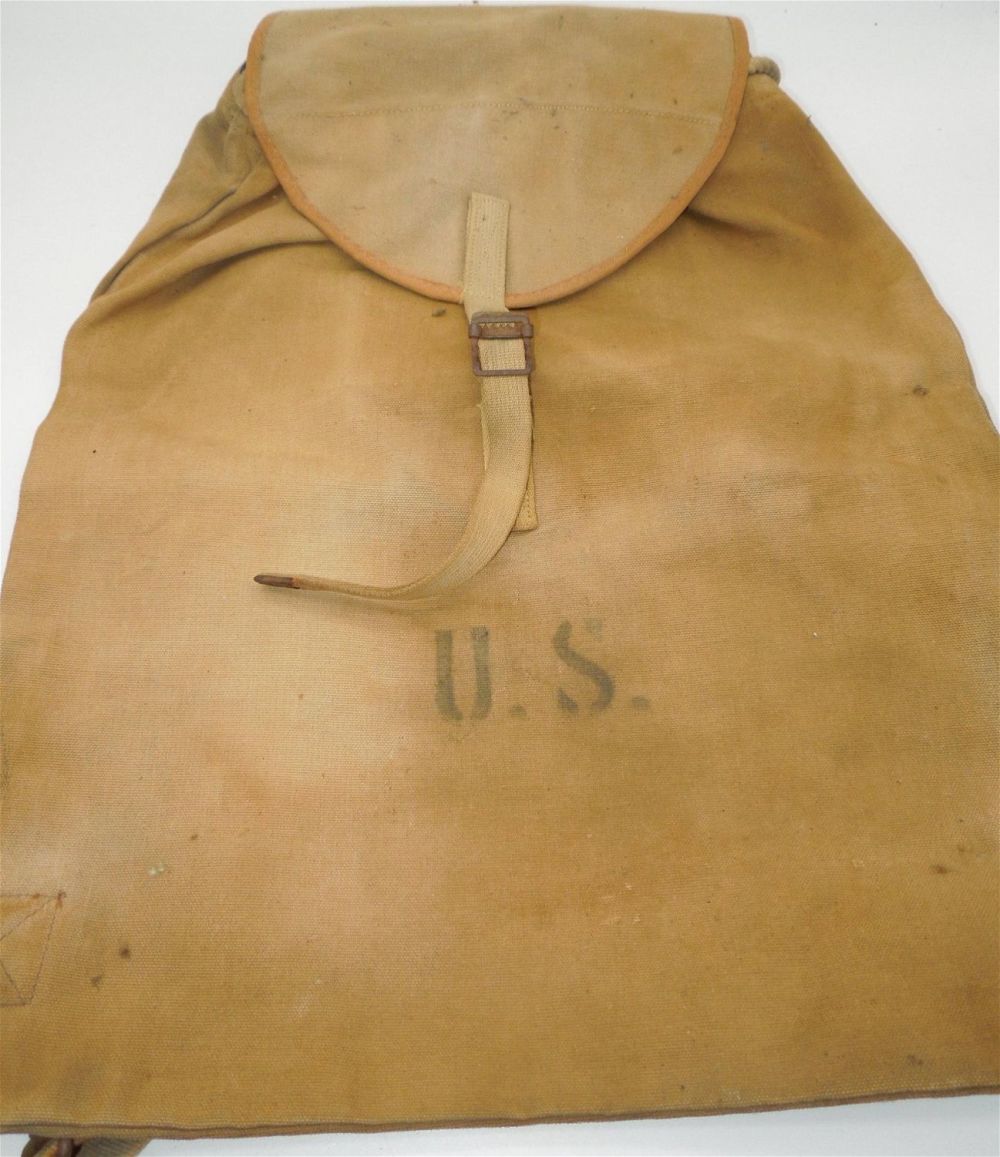 Lot 219: WWI 1918 Dated US Army Field Pack Backpack