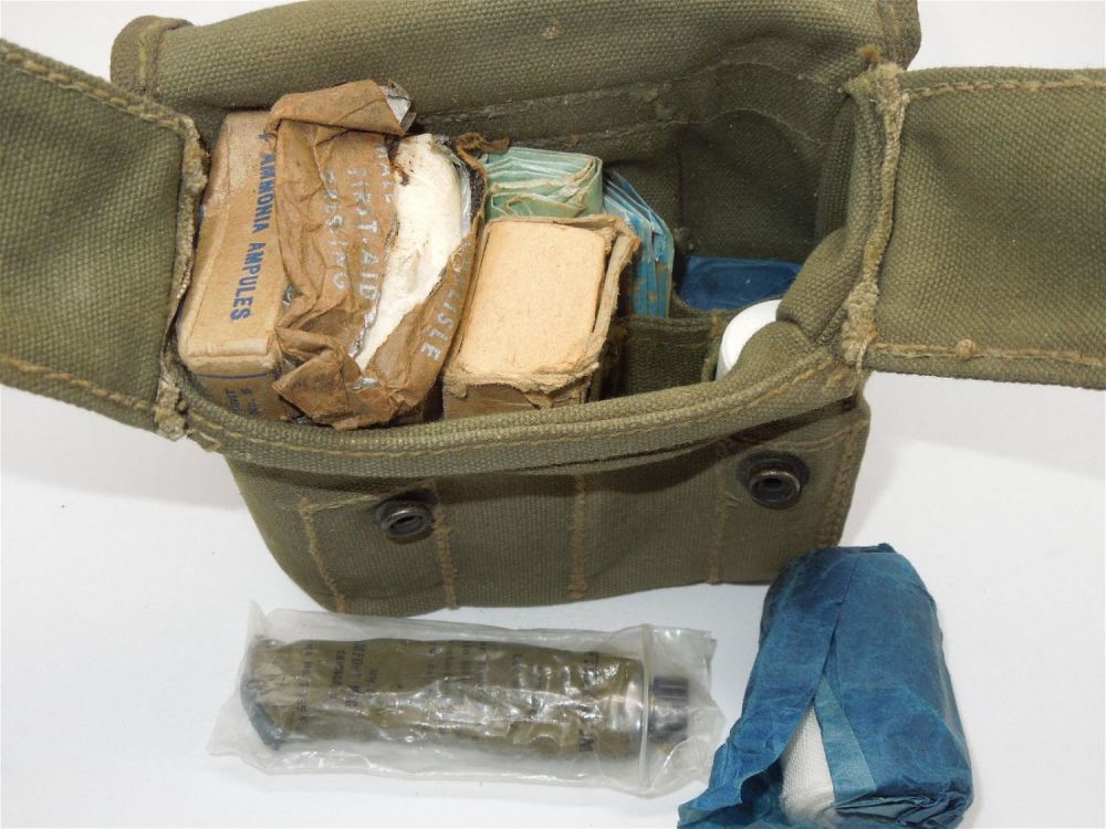 Lot 220: WWII 1944 US Army Jungle First Aid Kit & Contents