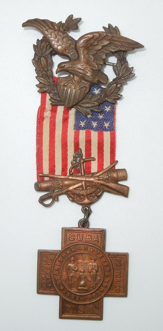 Lot 263E: Spanish American War US Army Service Medal Numbered 15755