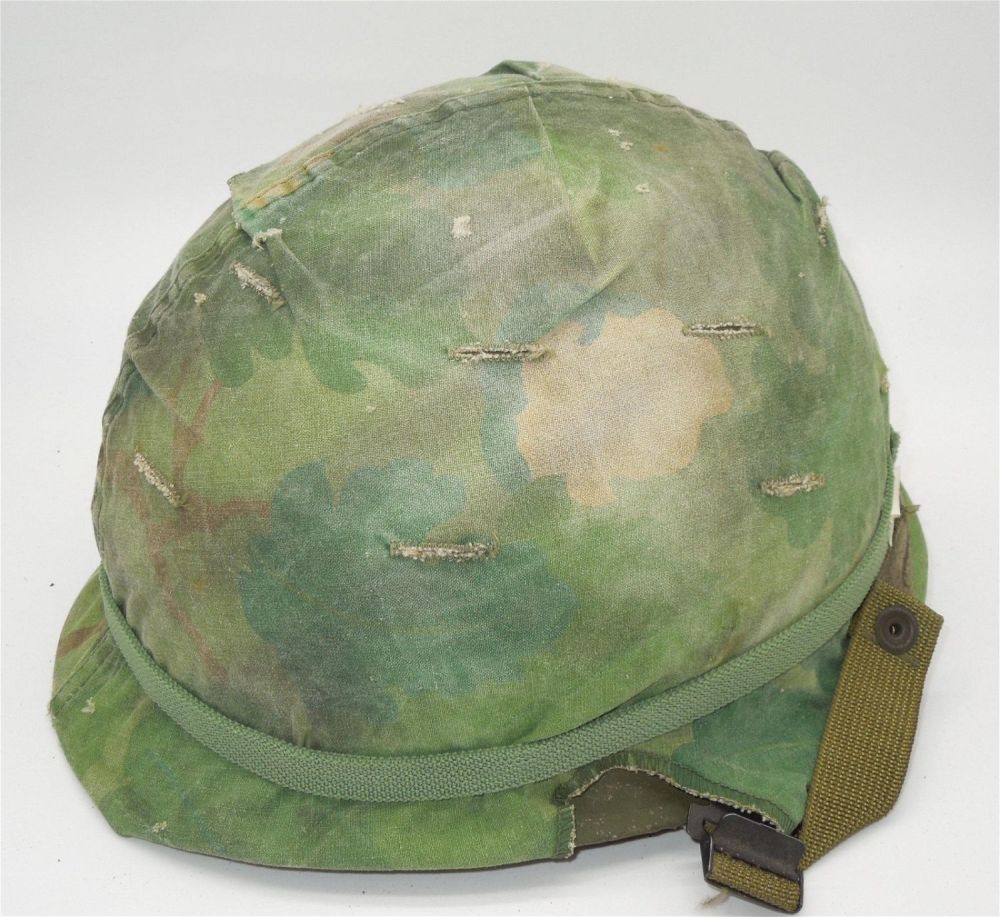 Lot 275: Vietnam US Army M-1 Helmet, Liner, Cover