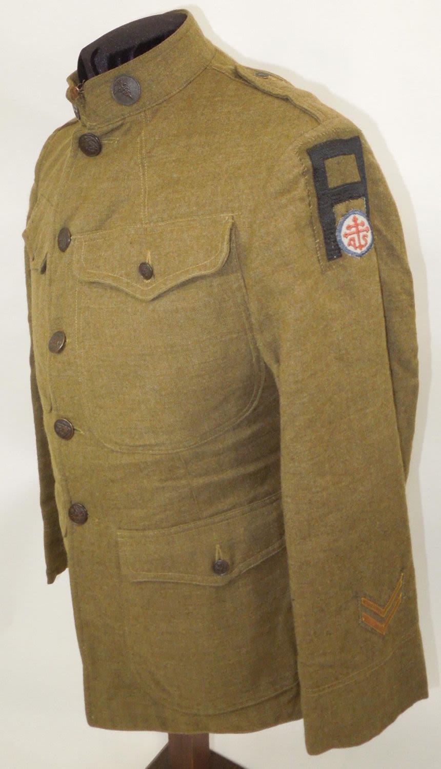 Lot 291: WWI US First Army Service of Supply Medical Corps Unfiorm
